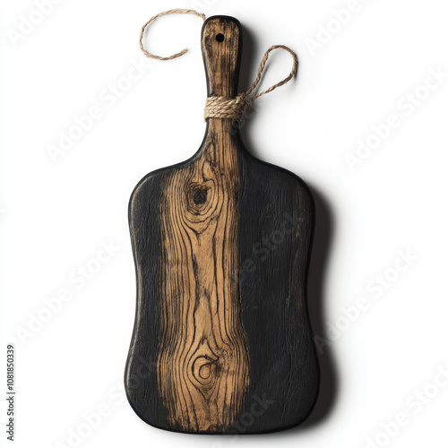 Dark Cutting Board Isolated