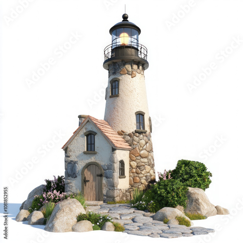 Lighthouse Isolated