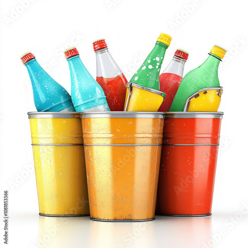 Metal Bucket Isolated