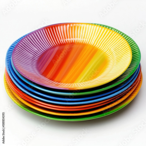 Plastic Plate Isolated