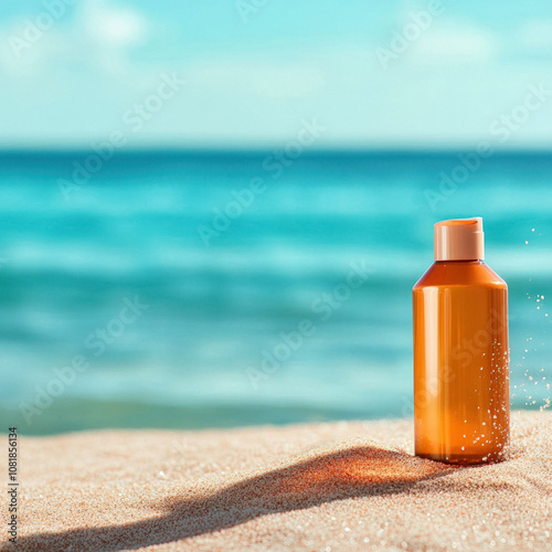 Sunscreen Bottle Isolated