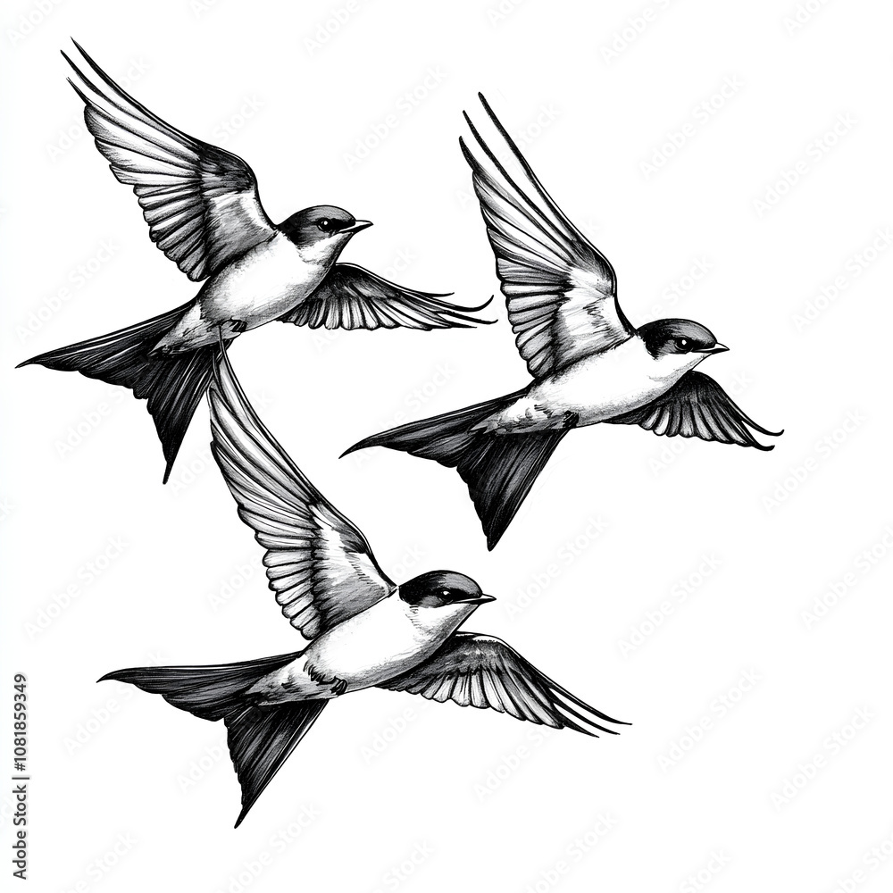 Obraz premium set of birds