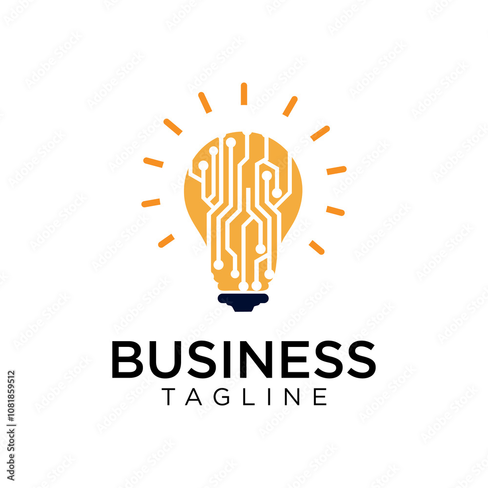 tech circuit light bulb logo combines light and intelligence circuits and places brilliant Ideas connected tech circuit light bulb logo combines light and intelligence circuits and places brilliant Ideas connected