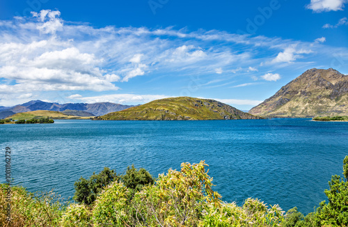 Parkins Bay, Lake Wanaka, Otago, South Island, New Zealand, Oceania. photo