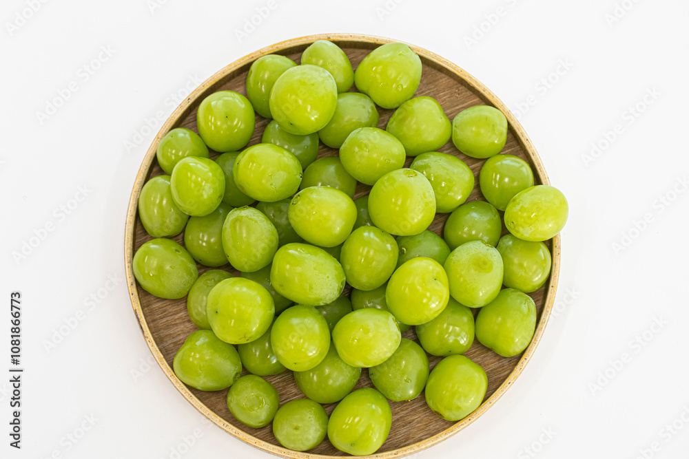 Shine Muscat Grape with on white background. Shine Muscat Grape with on white background.