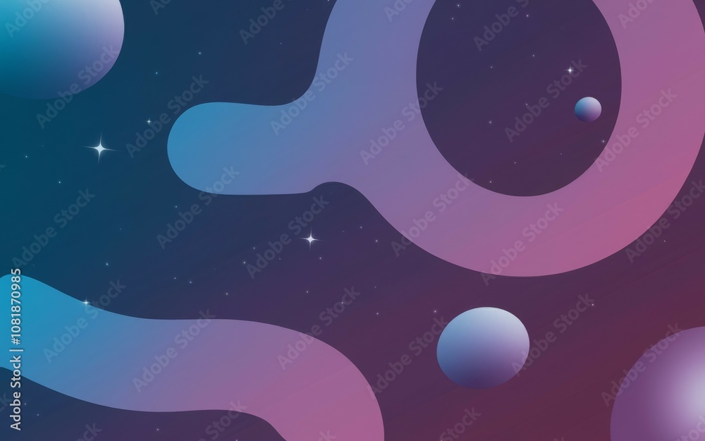 Cosmic nebula design. Abstract space art; planets, nebula, and stars. Evokes mystery and wonder. Cosmic nebula design. Abstract space art; planets, nebula, and stars. Evokes mystery and wonder.
