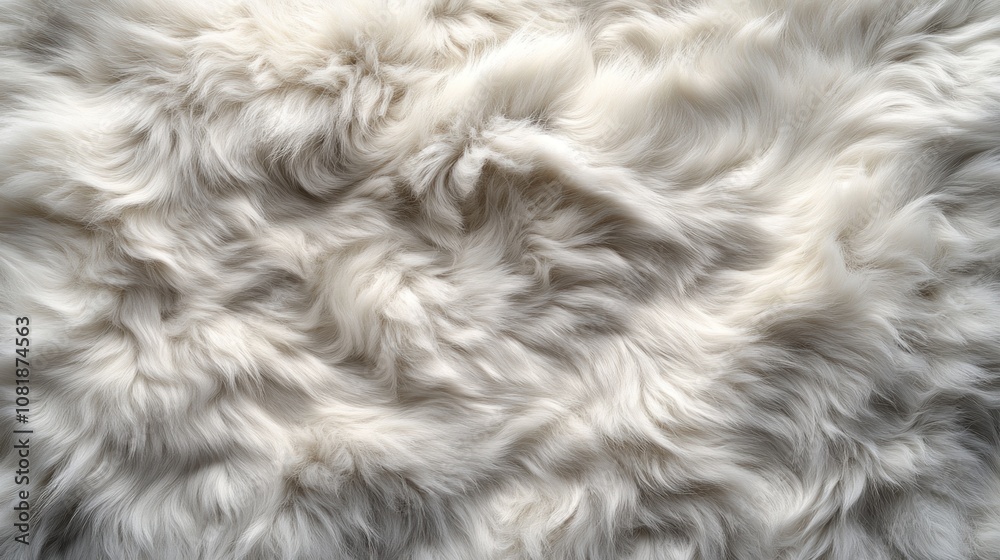 Soft White Fur Texture