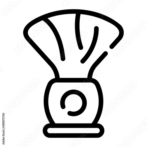 shaving brush Line Icon