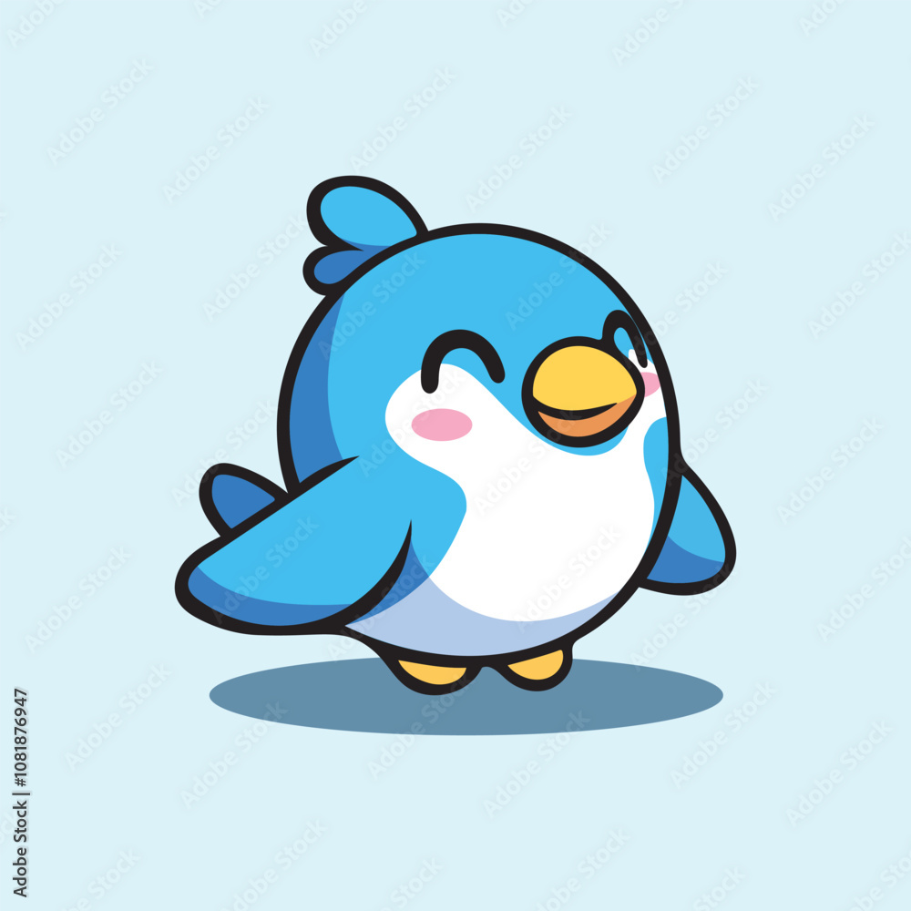 Obraz premium Cute bird Cartoon Vector Illustration