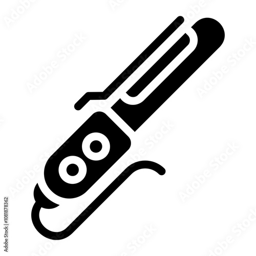hair iron Solid icon