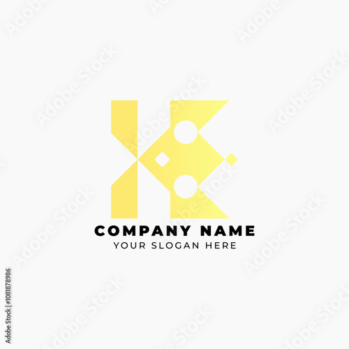 King Crown Letter K Construction Building And Cosmetic  Logo Design Vector Logo Template