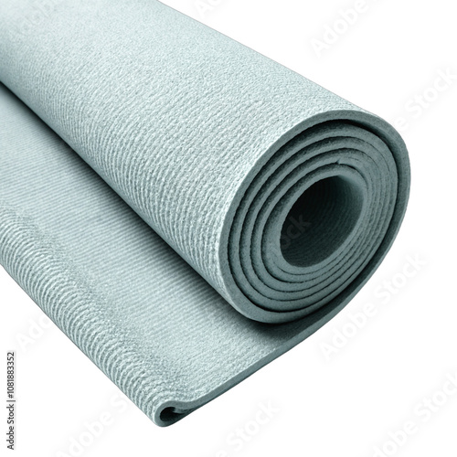 photo of a rolled yoga mat transparent background