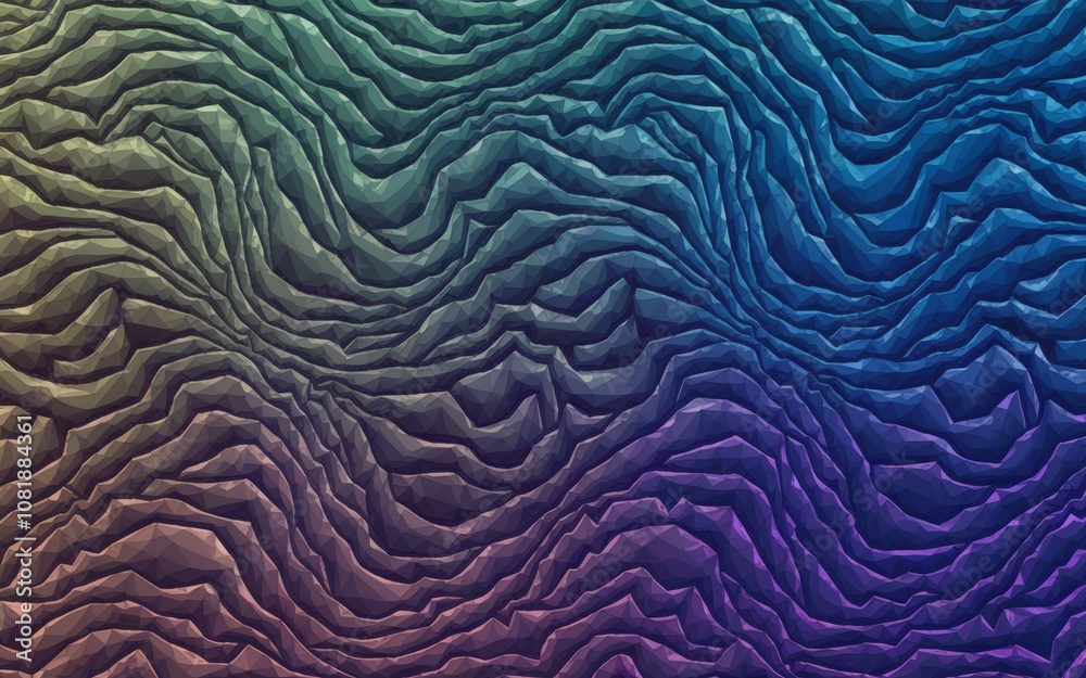 Abstract colorful texture. Wavy, geometric pattern evokes depth and movement. A vibrant, multicolored design ideal for backgrounds. Abstract colorful texture. Wavy, geometric pattern evokes depth and movement. A vibrant, multicolored design ideal for backgrounds.