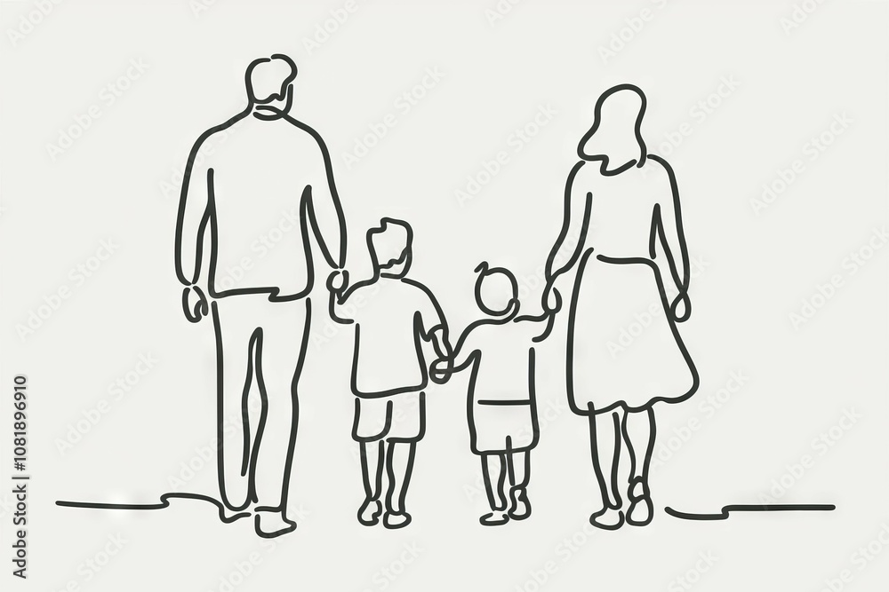 Family walk happiness. Happy family strolling together, symbolizing unity, love, and togetherness. A heartwarming scene of family bonding. Family walk happiness. Happy family strolling together, symbolizing unity, love, and togetherness. A heartwarming scene of family bonding.