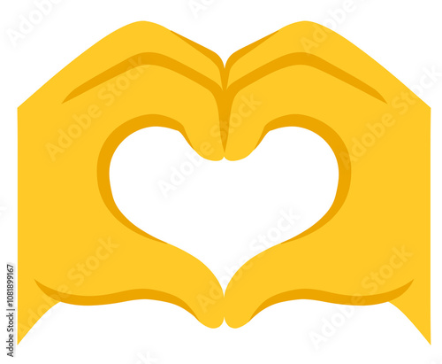 Heart hands emoji