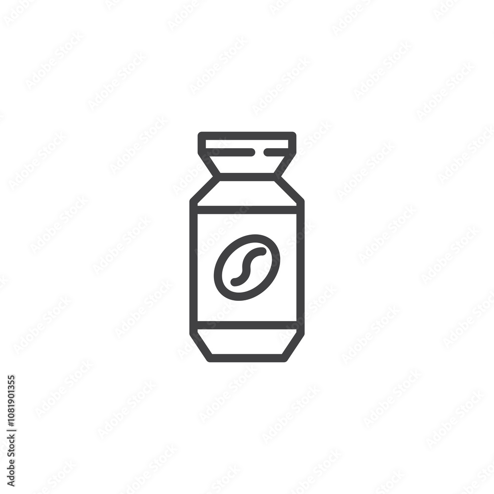 Coffee Can line icon Coffee Can line icon