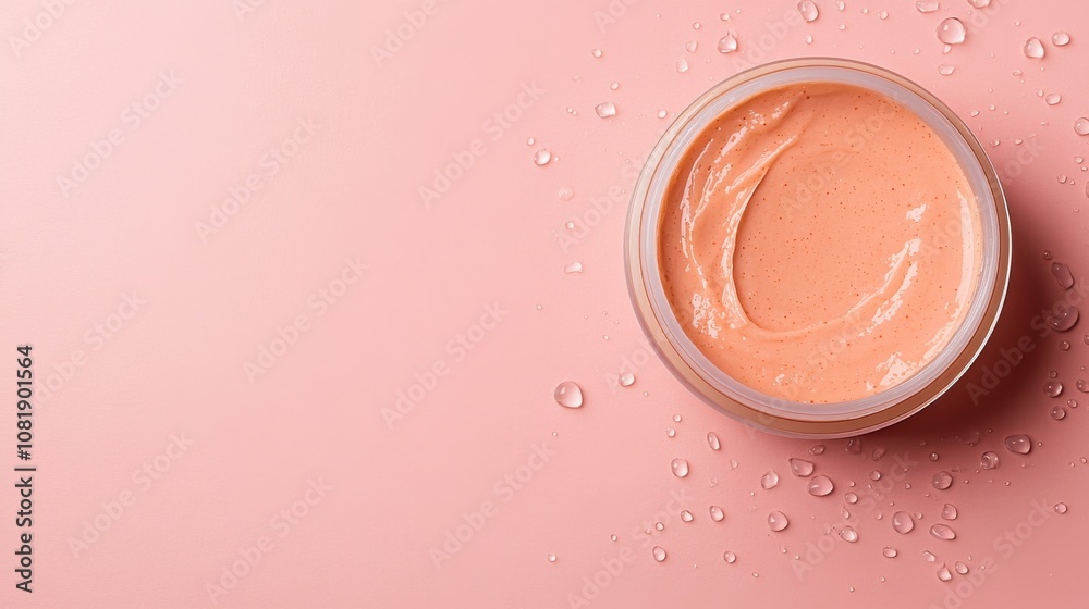 Refreshing skin care routine closeup of face mask jar indoor setting beauty product aesthetic viewpoint hydration concept Refreshing skin care routine closeup of face mask jar indoor setting beauty product aesthetic viewpoint hydration concept