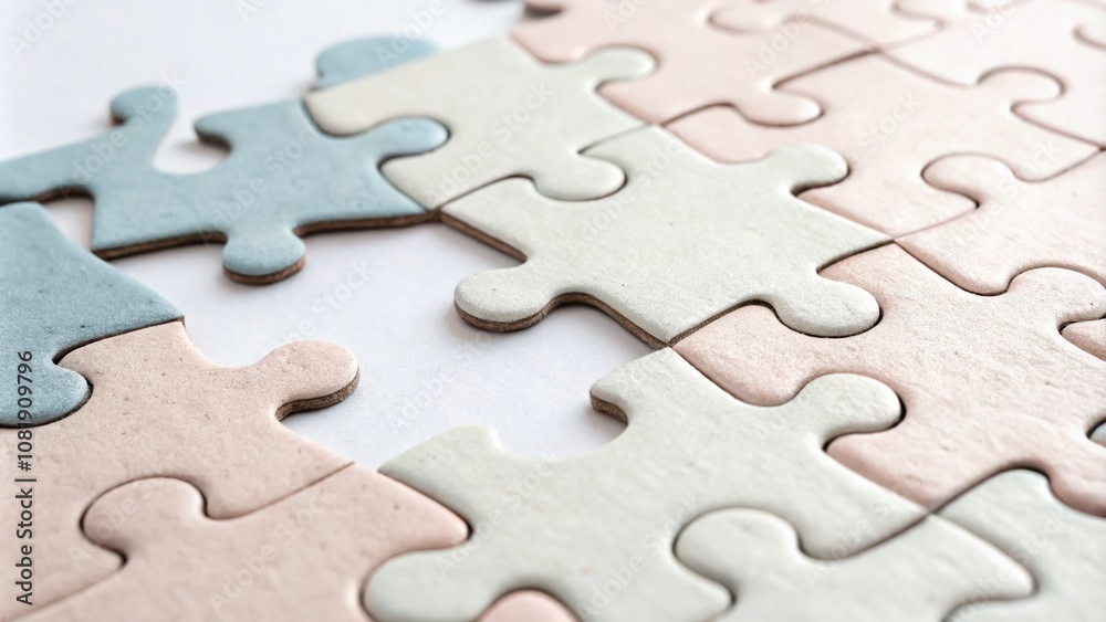 Minimalist Puzzle Connection: An Abstract Representation of Interlocking Pieces Symbolizing Unity, Problem Solving, and Clarity in Design for Modern Aesthetics Minimalist Puzzle Connection: An Abstract Representation of Interlocking Pieces Symbolizing Unity, Problem Solving, and Clarity in Design for Modern Aesthetics
