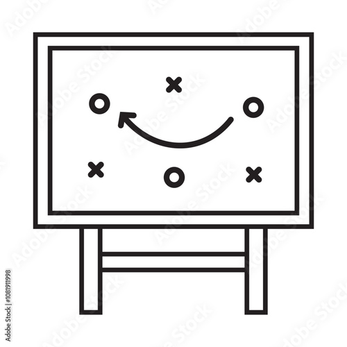 Strategy Board Flat Icon