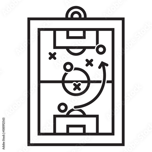 Strategy Board Flat Icon