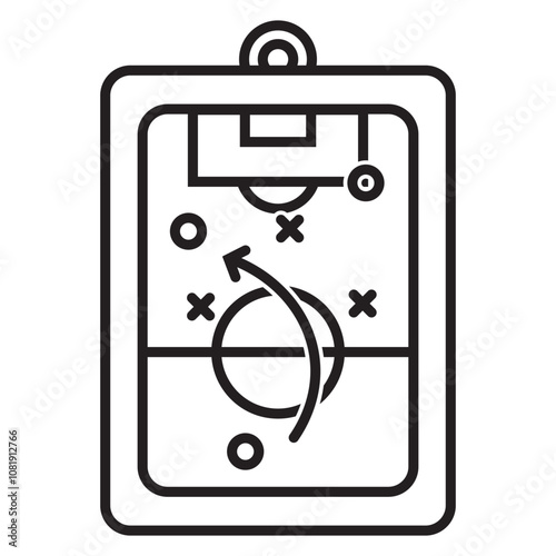 Strategy Board Flat Icon