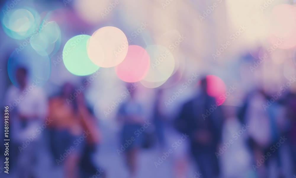 Vibrant Colorful Abstract Blurred Bokeh of City Nightlife : Generative AI Vibrant Colorful Abstract Blurred Bokeh of City Nightlife : Generative AI
