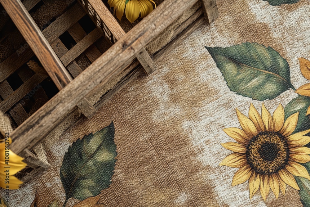 Fototapeta premium paper with flowers