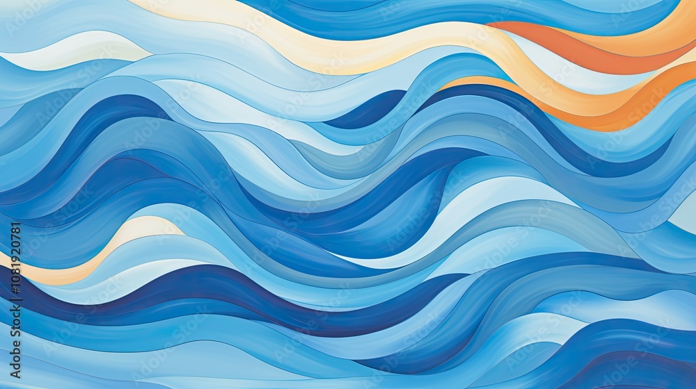 Abstract wave background resembling a flowing river or stream Abstract wave background resembling a flowing river or stream
