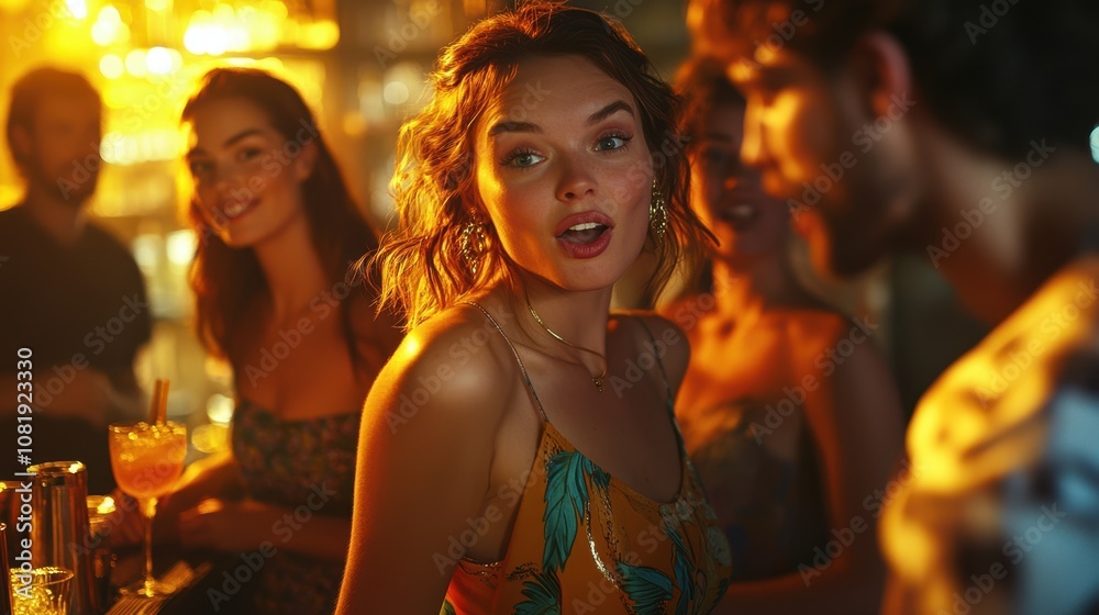 The Young Woman at Bar