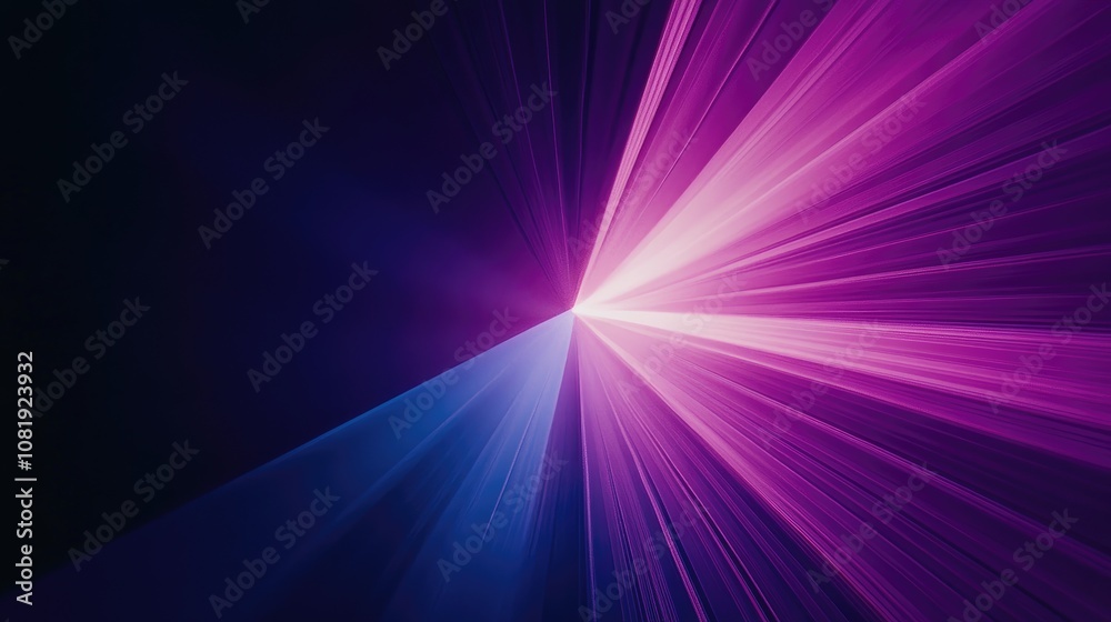Fototapeta premium Vivid Abstract Light Rays Intersecting in Dynamic Patterns, Creating a Captivating Spectrum of Colors and Depth for Creative Background Design and Visual Inspiration