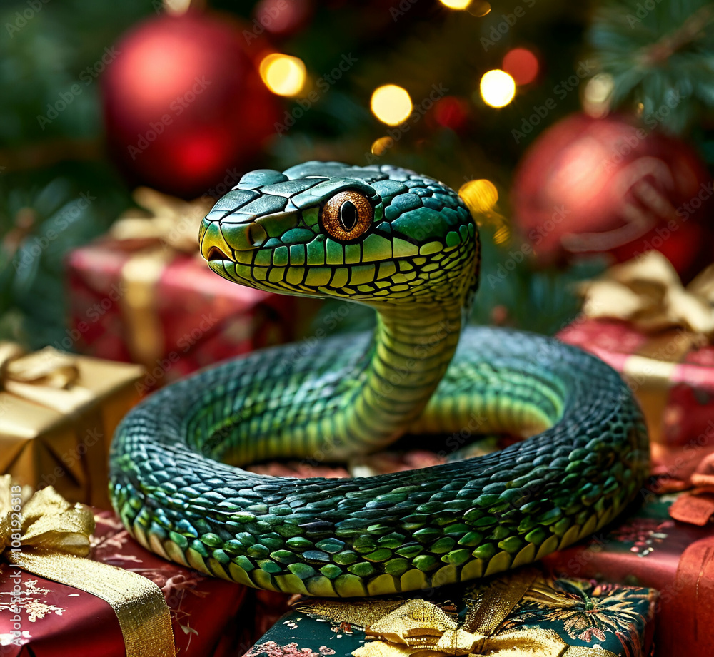 christmas snake, green snake, fairy snake, cartoon snake christmas snake, green snake, fairy snake, cartoon snake