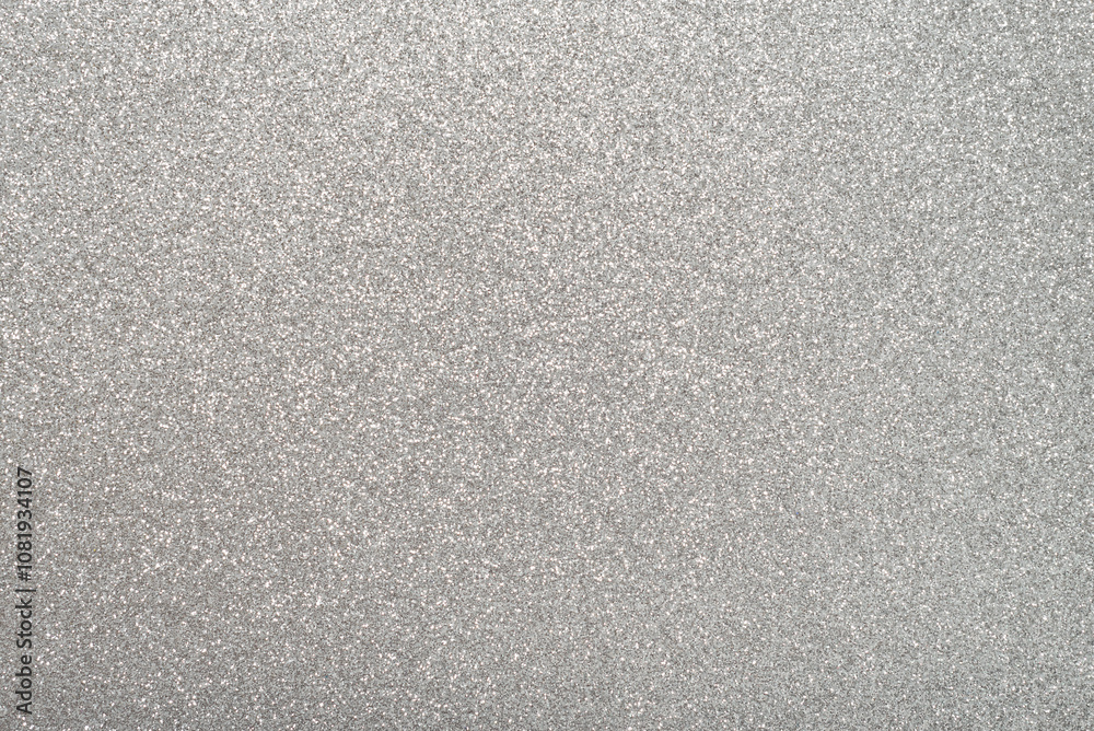 Obraz premium Silver glitter texture. Silver glitter background.