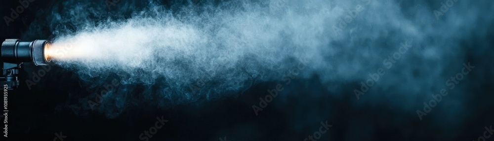 A powerful beam of light pierces through a dense fog, creating a dramatic visual effect, This image can be used for artistic projects, advertising, or as a background in multimedia presentations, A powerful beam of light pierces through a dense fog, creating a dramatic visual effect, This image can be used for artistic projects, advertising, or as a background in multimedia presentations,
