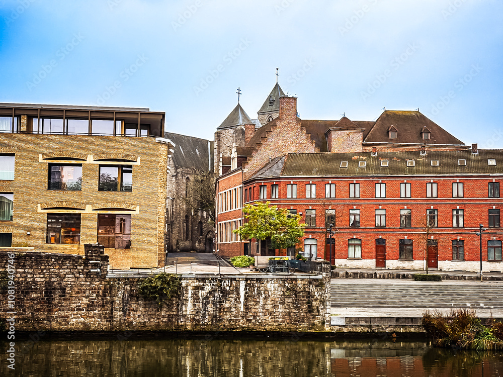 Kortrijk, Belgium - November 11, 2024: Exploring the Vibrant Streets of Kortrijk, Belgium