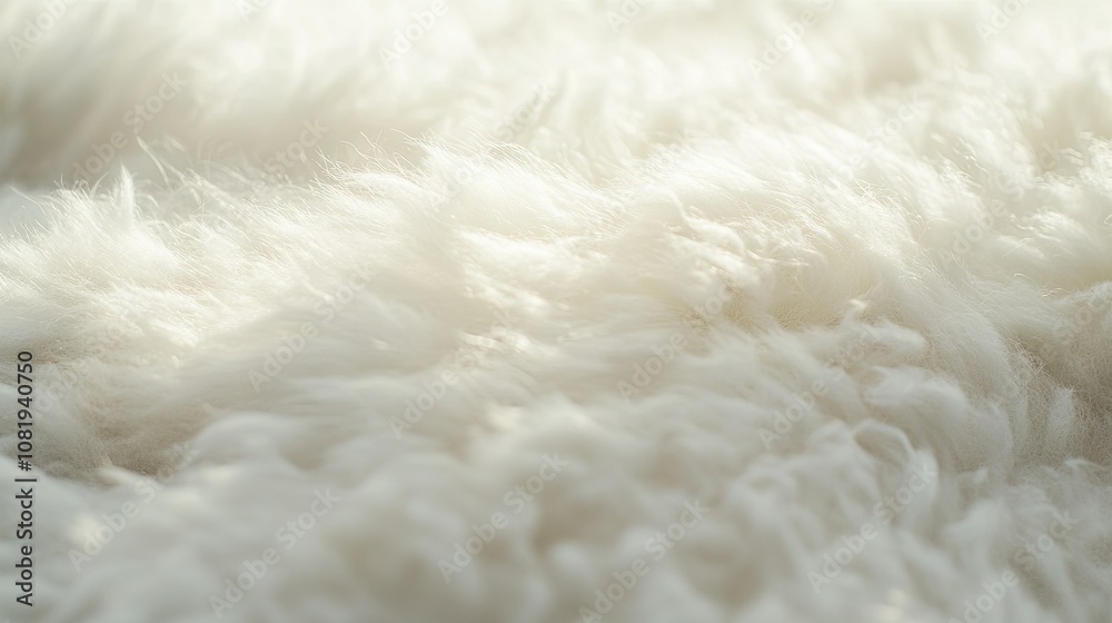 Soft and Fluffy White Texture Close-Up Soft and Fluffy White Texture Close-Up