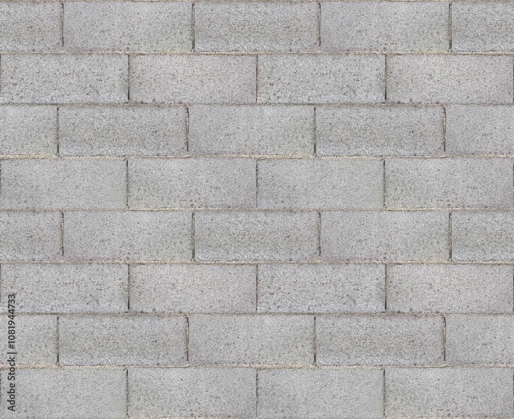 Obraz premium Wall made with concrete blocks - seamless pattern concept useful for renderings applications