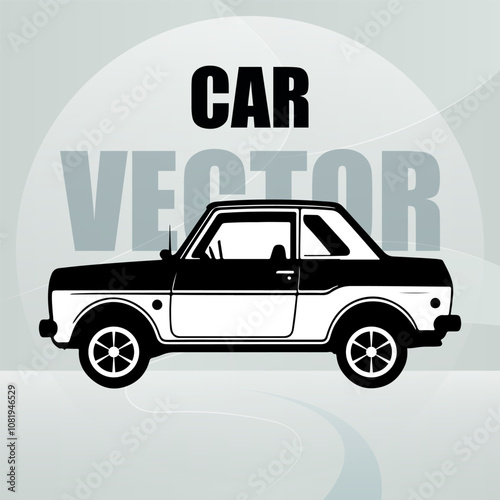 The illustration of car concept template.