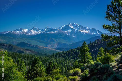 Untamed Beauty - A Spectacular Panoramic Display of Nevada's Majestic Mountain Ranges