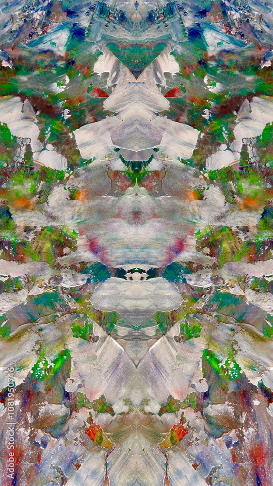 Fototapeta premium Abstract art background . Hand painting artwork on canvas . 