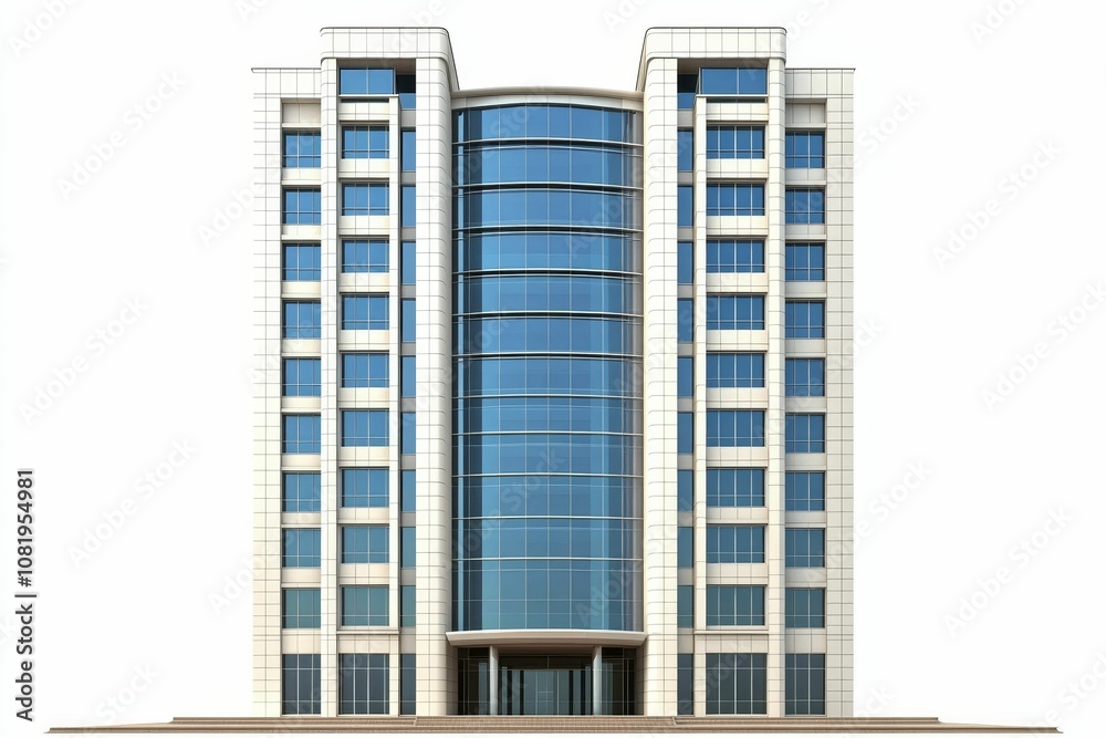 Modern office building with glass facade. Modern office building with glass facade.