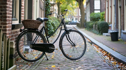 A Bicycle Standing in a Beautiful Place