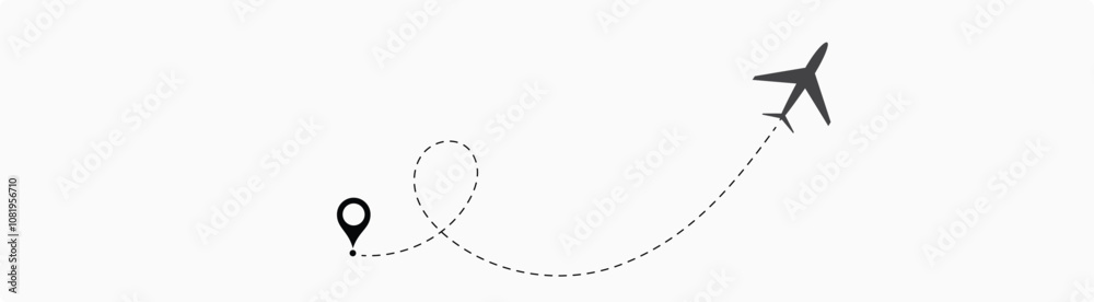 Travel path icon set. Location for travel, dotted road map with destinations. Vector illustration EPS 10 .13 Travel path icon set. Location for travel, dotted road map with destinations. Vector illustration EPS 10 .13