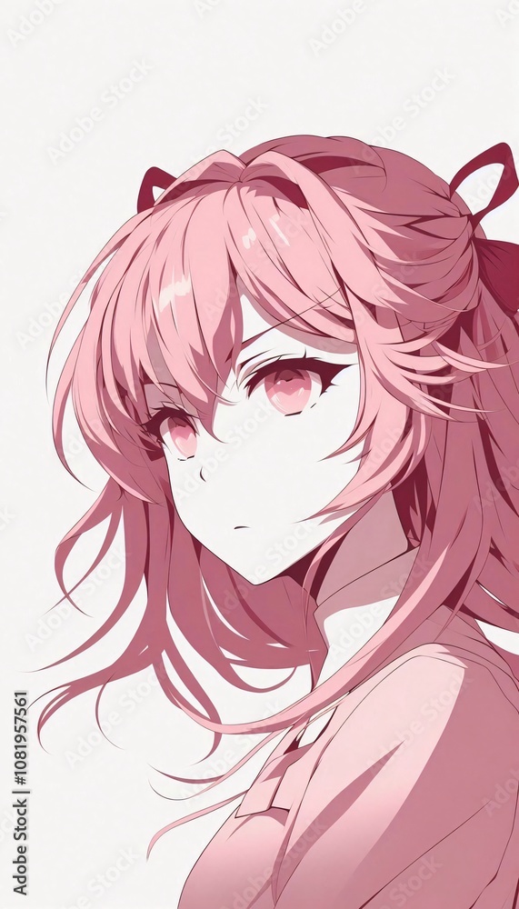 Anime girl, woman Anime girl, woman