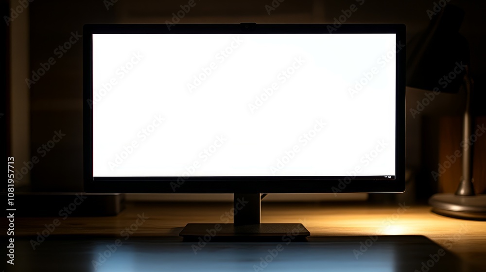 Laptop with white blank screen isolated on white background, white aluminium body Laptop with white blank screen isolated on white background, white aluminium body