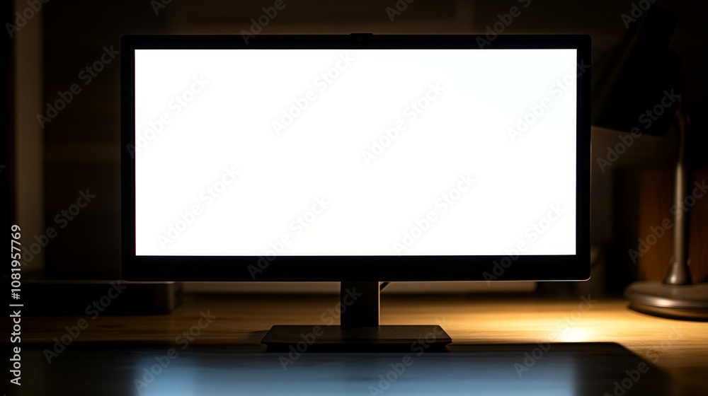 Laptop with white blank screen isolated on white background, white aluminium body Laptop with white blank screen isolated on white background, white aluminium body