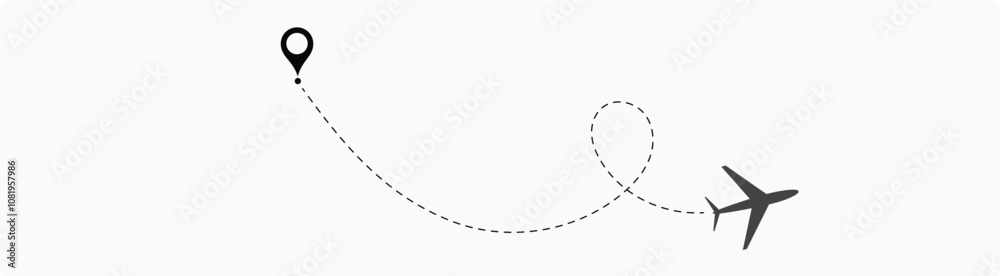 Travel path icon set. Location for travel, dotted road map with destinations. Vector illustration EPS 10 .15 Travel path icon set. Location for travel, dotted road map with destinations. Vector illustration EPS 10 .15