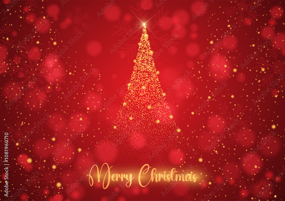 Red and gold glittery Christmas background Red and gold glittery Christmas background