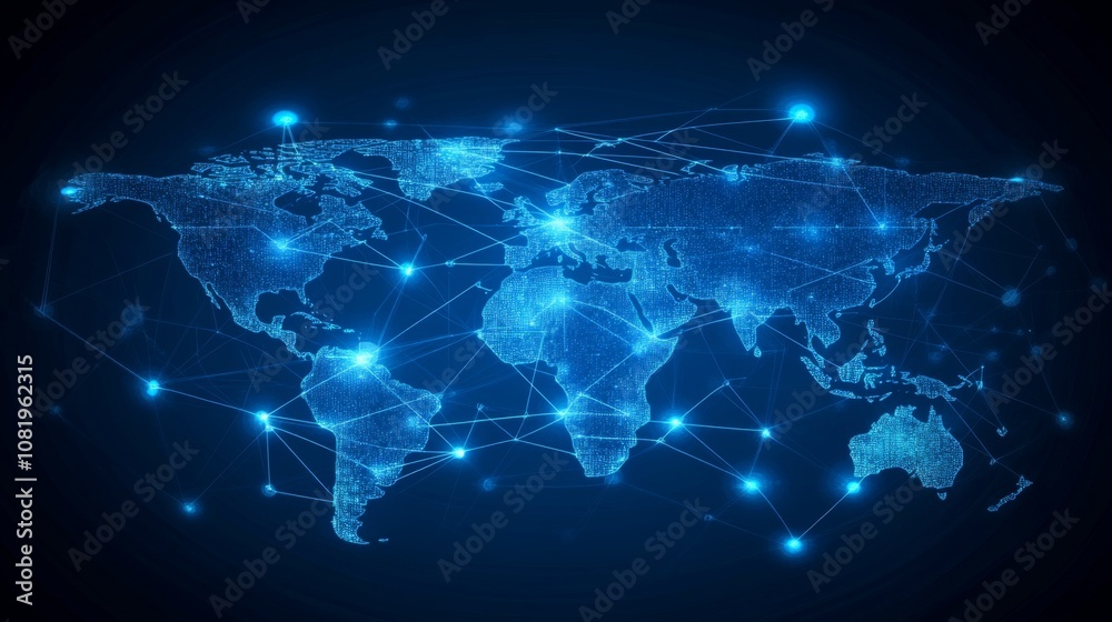 Stunning Digital World Map With Network Connections Under Dark Background Showcasing Global Connectivity and Technology Visualizations Across Continents and Oceans Stunning Digital World Map With Network Connections Under Dark Background Showcasing Global Connectivity and Technology Visualizations Across Continents and Oceans