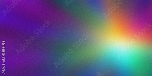 Colorful abstract background shining with bright center and noise texture effect