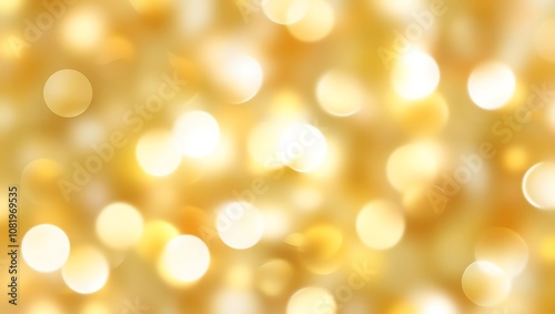 Abstract golden bokeh background. Generative Ai.